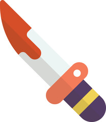toy knife illustration in minimal style