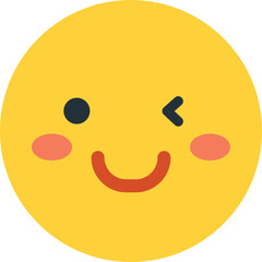 smiley face emoji illustration in minimal style