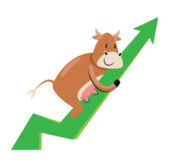 cow with arrow graph 