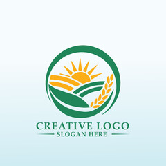 Simple farming logo for crop consultants