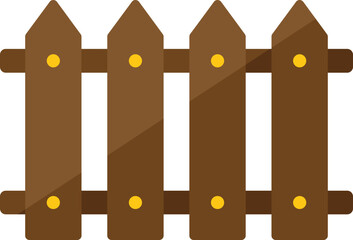 Garden fence icon flat vector. Eco farm. Field person isolated