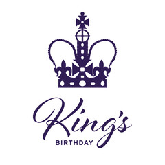 King's Birthday regal royal crown