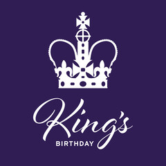 King's Birthday regal royal crown