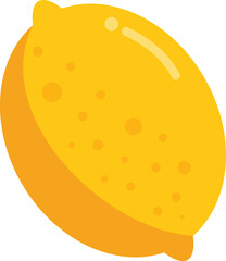 Lemon icon flat vector. Eco farm. Garden food isolated