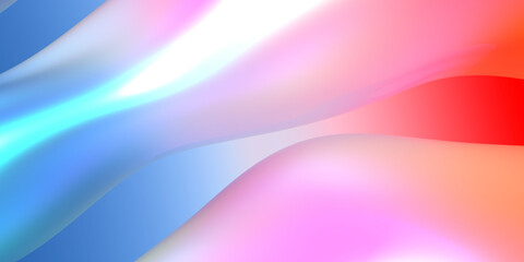 Abstract background with glassy, ​​colored waves