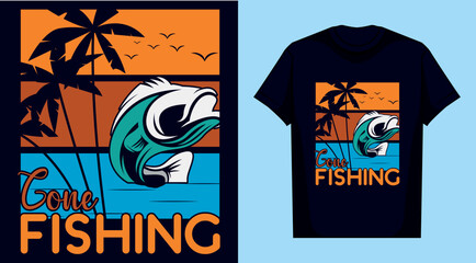 fishing awesome t shirt design