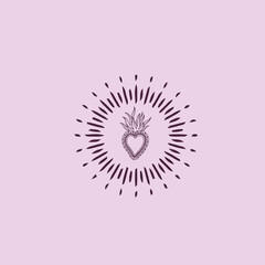 HIGH QUALITY SACRED HEART JESUS VECTOR FOR T-SHIRT, TATTOO AND HOME WALL DESIGN