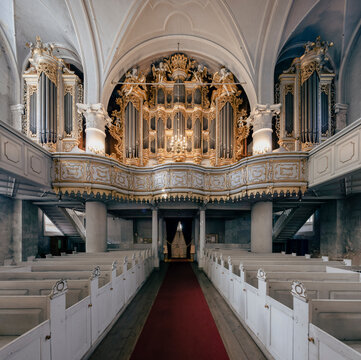 Organ of the Holy Trinity Cathedral located in the city of Liepaja in Latvia built by Heinrich Andreas Contius