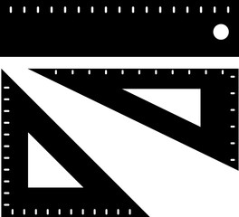 Fototapeta premium 定規・物差しのシンプルでかわいいイラスト