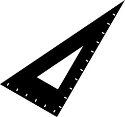 三角定規のシンプルなイラスト