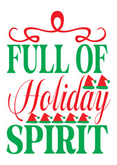 full of holiday spirit