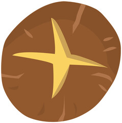 top view of mushroom