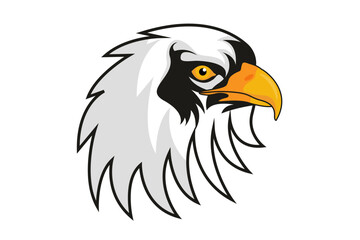 Illustration of a eagle vector design white background