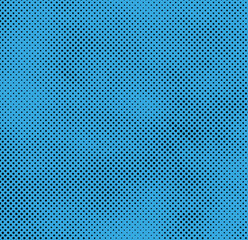Halftone texture on blue background, Dot effect grunge texture Mesh metal grid vector background
