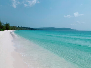 beach with white sand beach