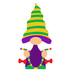 Mardi Gras lady Gnomes