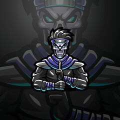 gamer mascot logo design vector illustration 