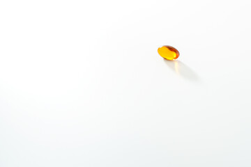 Soft gel, Close up of oil filled capsules, suitable for presenting food supplements : fish oil, omega 3, omega 6, omega 9, vitamin A, vitamin D, vitamin D3, vitamin E, evening primrose oil,