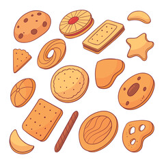 hand drawn biscuit collection