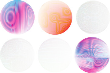 Set of spheres . Lines constructed transparent sphere .Vector  .Technology sphere Logo . Design element for posters, social media, templates, flyers, brochures . Abstract trendy transparent circles
