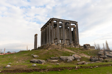 Kutahya, Turkey, December 15, 2022:  ancient city in Cavdarhisar, 