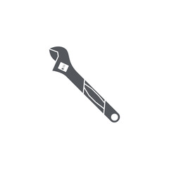 Wrench Construction Tools Equipment Device Icon Set Collection Black Solid