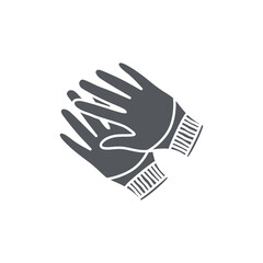 Cotton Gloves Construction Tools Equipment Device Icon Set Collection Black Solid