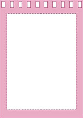 pink paper notes, planner, journal, reminder, notes, checklist, memo, writing pad, banner decoration