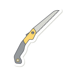 Iron Hammer Construction Tools Equipment Device Icon Set Collection Sticker