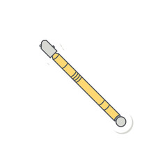 Rubber hammer Construction Tools Equipment Device Icon Set Collection Sticker