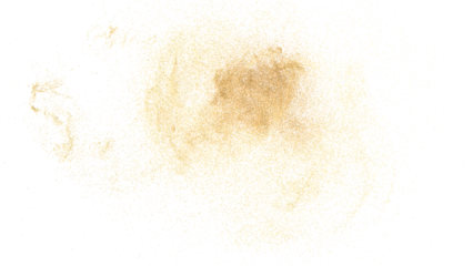 Foto op Plexiglas 3D rendering of scattered sand granules or dirt on transparent background © sasongkoo6