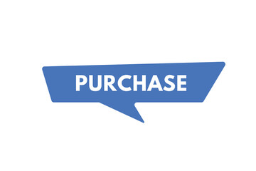 purchase text Button. purchase Sign Icon Label Sticker Web Buttons