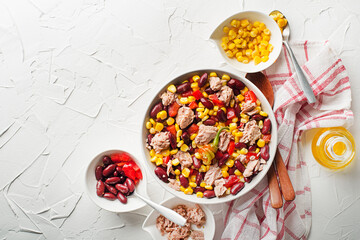 Tuna salad Mexican corn salad
