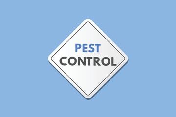 pest control text Button. pest control Sign Icon Label Sticker Web Buttons