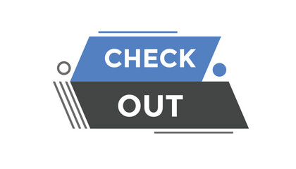 Check out button web banner templates. Vector Illustration

