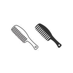 Comb icon. Accessories sign set vector ilustration.