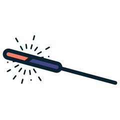 sparkler stick illustration