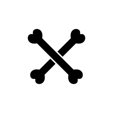 Bone icon vector logo design template
