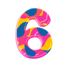 Colorful pink party alphabet set, includes font or letters in both uppercase and lowercase, numbers, punctuation marks and symbols.	