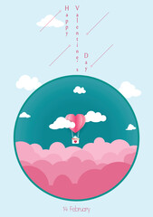 The art of passion design and decoration element, shape, banner, and template symbolizes valentine's celebration of love and romance and a happy holiday on valentines day.