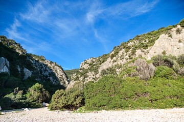 cala fuili seaside rocky bay by cala gonone in sardegna