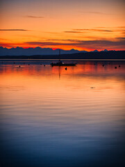 Sonnenuntergang am See