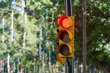red traffic light