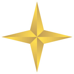 3d star on a white background
