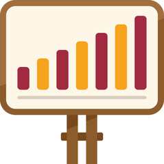 Crm banner icon flat vector. Platform system. Consumer custom isolated