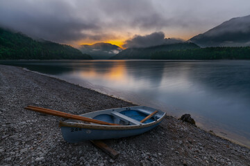 boat on the lake