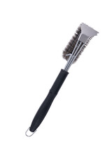 metal brush with scraper
