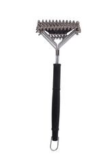 metal brush with scraper
