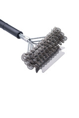 metal brush with scraper
