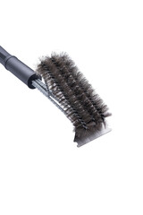 metal brush with scraper
